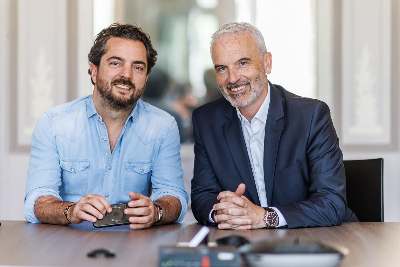 Les fondateurs de VALUE dans les bureaux du Groupe